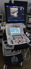 Load image into Gallery viewer, Used Ge Vivid XDClear E9 Ultrasound with cardiac M5Sc Linear 11L 2 probe transducer
