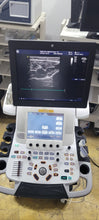 Load image into Gallery viewer, Used Ge Vivid XDClear E9 Ultrasound with cardiac M5Sc Linear 11L 2 probe transducer