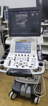 Load image into Gallery viewer, Used Ge Vivid XDClear E9 Ultrasound with cardiac M5Sc Linear 11L 2 probe transducer