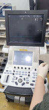Load image into Gallery viewer, Used Ge Vivid XDClear E9 Ultrasound with cardiac M5Sc Linear 11L 2 probe transducer