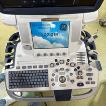 Load image into Gallery viewer, Used GE Logiq E9 Ultrasound with 3Probes L8 18i & 9L & M4S