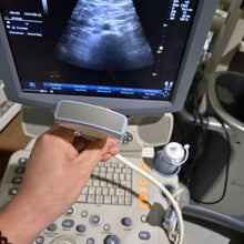 Cargar imagen en el visor de la galería, Unidad de ultrasonido GE Logiq P5 usada con sonda lineal y sonda convexa, envío a todo el mundo. Equipo médico.