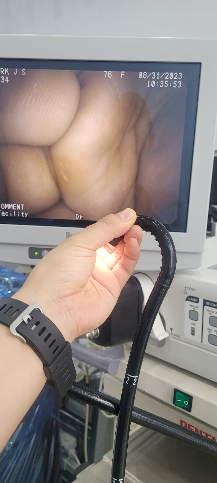 Used Pentax EC-3870FK2 12.8mm NTSC Colonoscope Endoscope