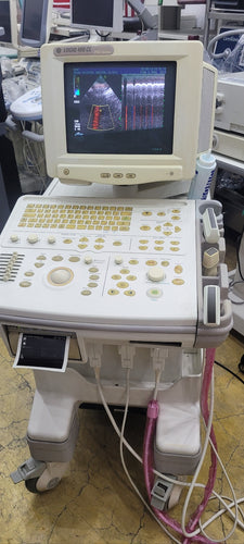 Used GE Logiq 400 CL Logiq with 3 Probe cardiac convex linear Ultrasound