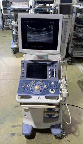 Used Aloka Prosound Alpha7 Ultrasound with Convex Cardiac Linear 3 Probes Transducer
