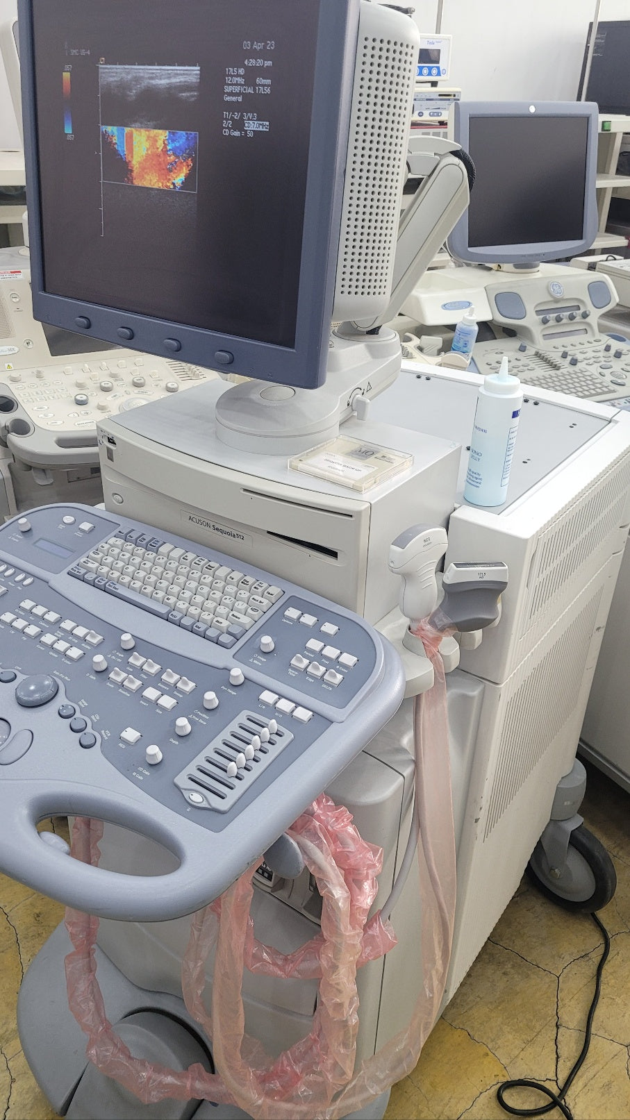 Used Siemens Acuson sequoia 512 acuson 17L5 HD& acuson 6C2 Ultrasound Unit