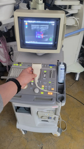 Used Prosound SSD-4000 Plus with Linear Probe Medical Ultrasound Unit